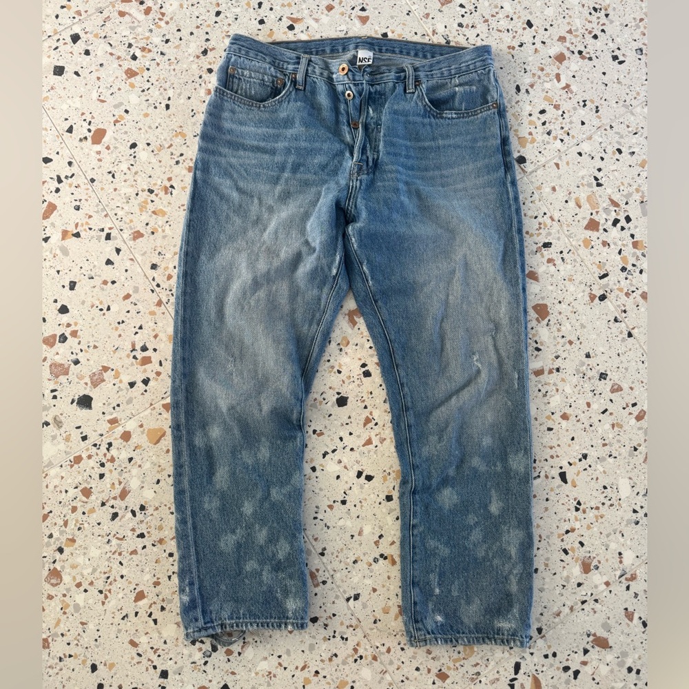 NSF Blue woman’s Relaxed Jeans, super soft and comfortable . Oversized